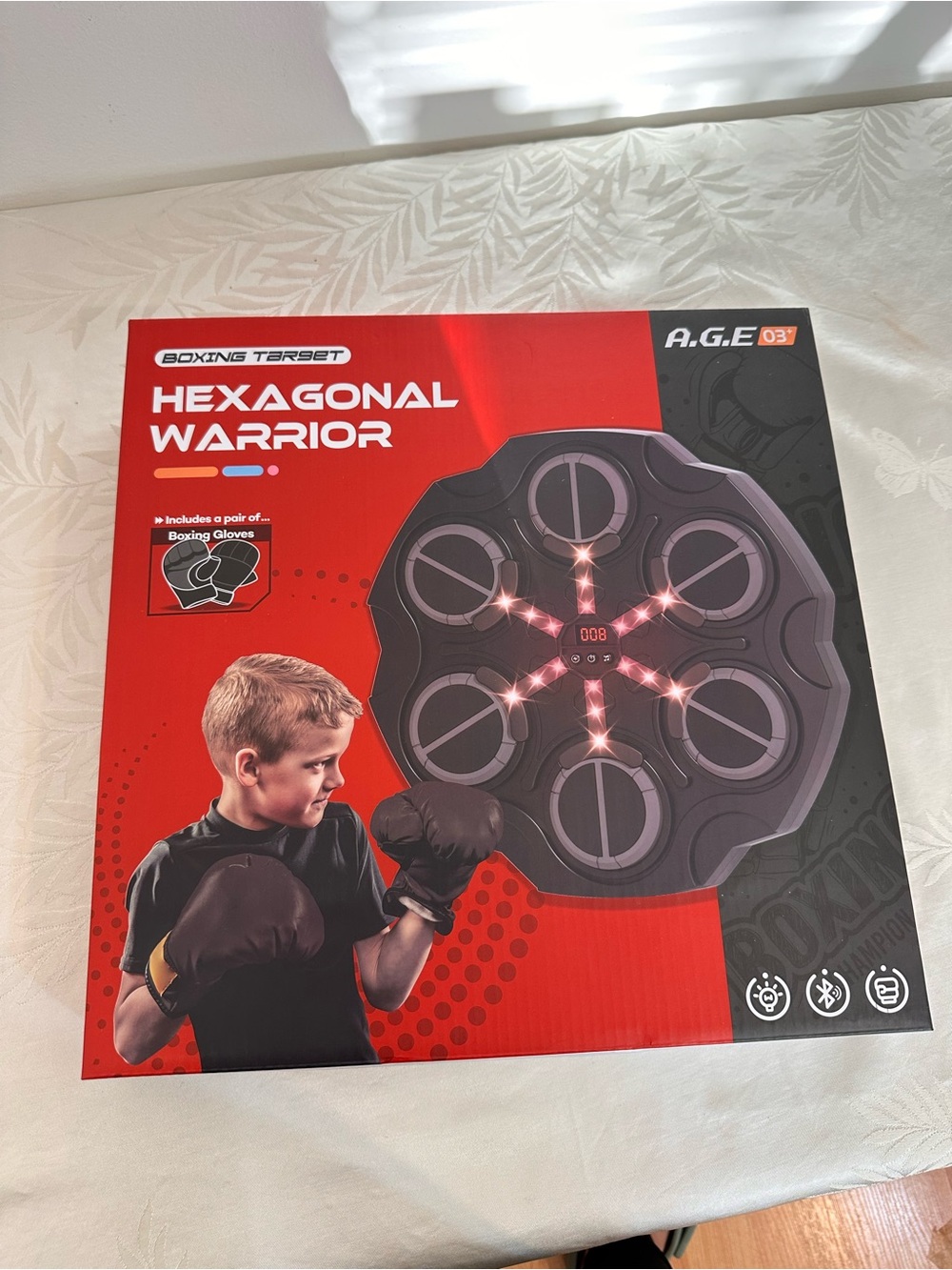 Hexagonal Warrior Boxing Target  Black